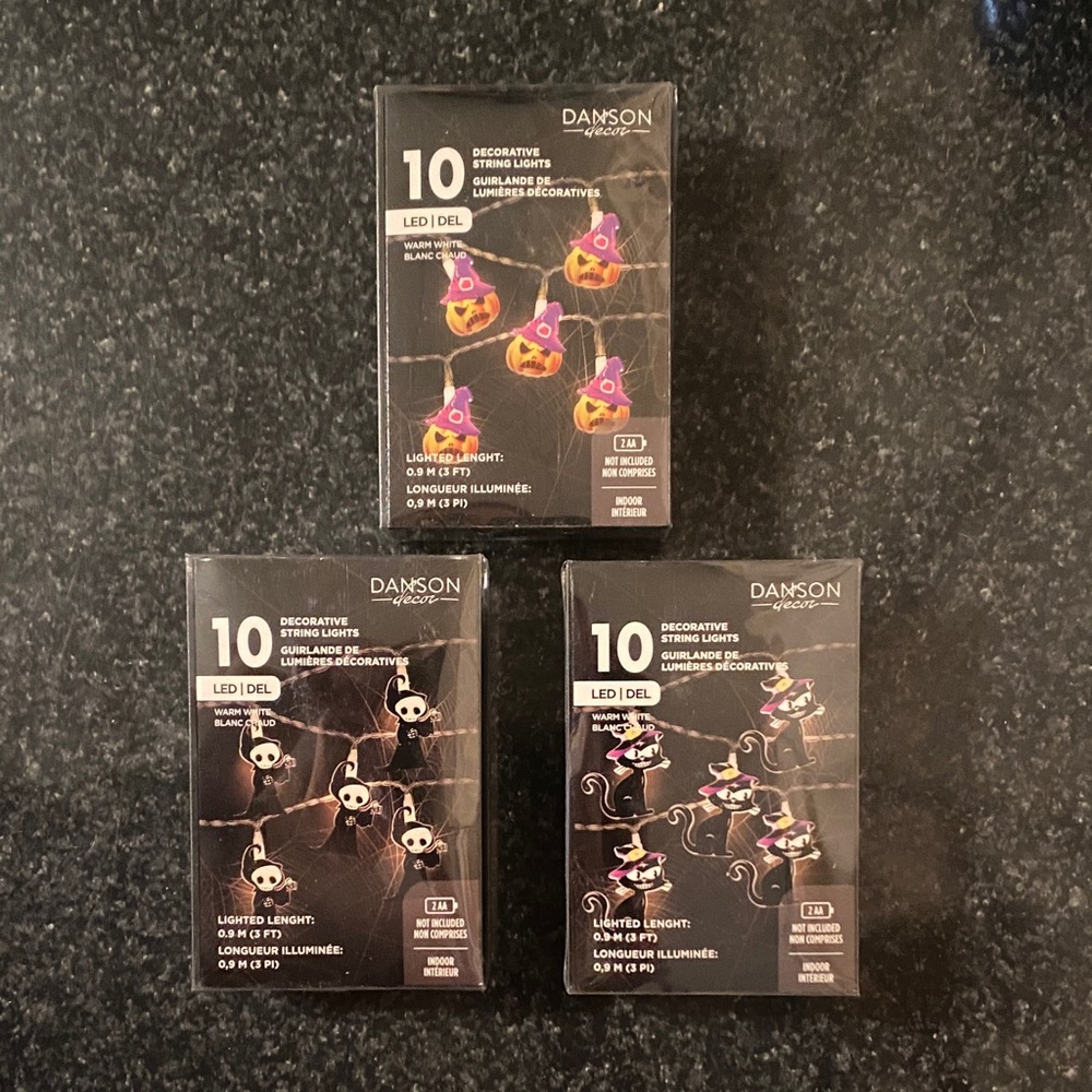 Danson Halloween LED String Lights Bundle of 3